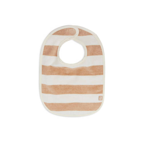 Jollein slab Stripe Terry Biscuit GOTS set van 2 Beige Streep