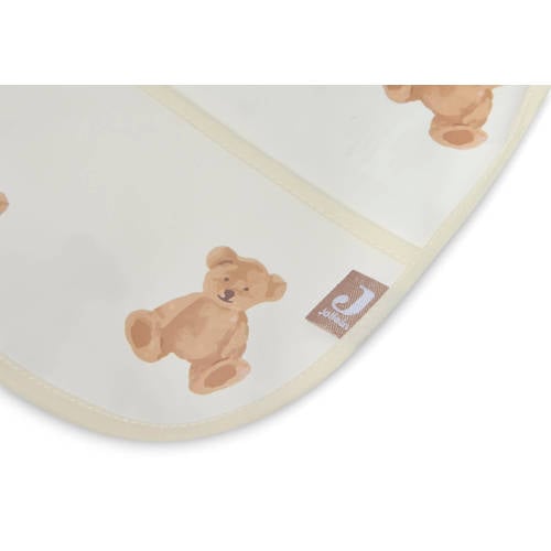 Jollein waterproof slab met mouw Teddy Bear Wit Personage