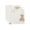 Jollein hydrofiel monddoekje Teddy bear (set van 3)