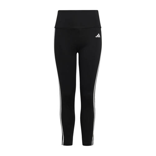 adidas Sportswear sportlegging zwart/wit Sportbroek Meisjes Polyester Effen