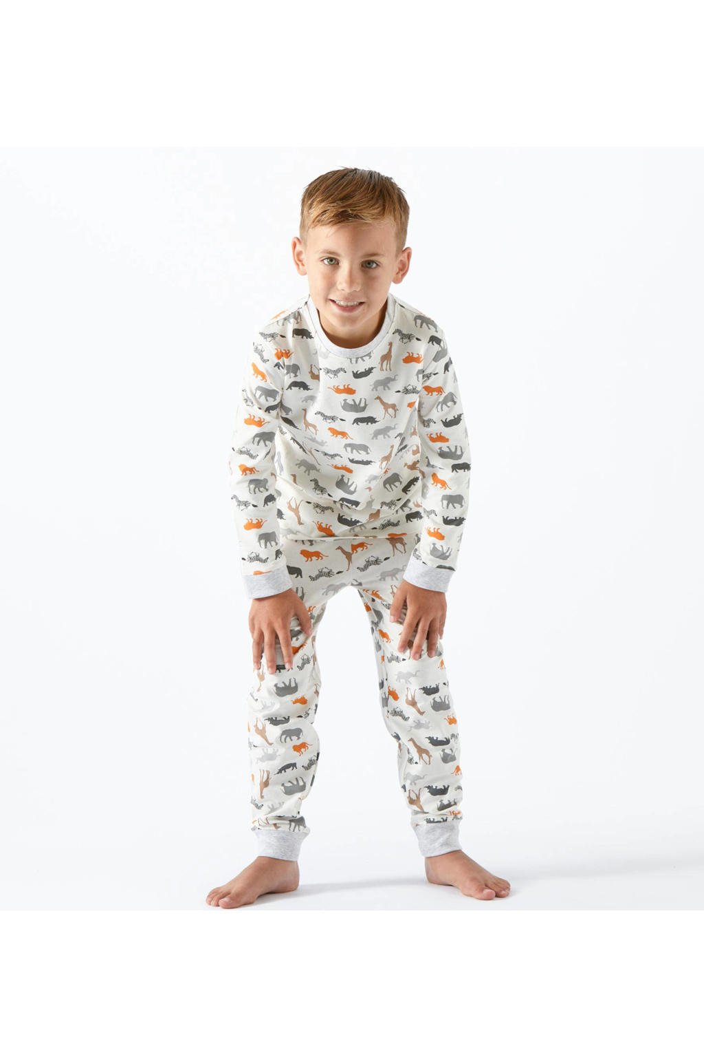 Little Label   pyjama met dierenprint van biologisch katoen multi