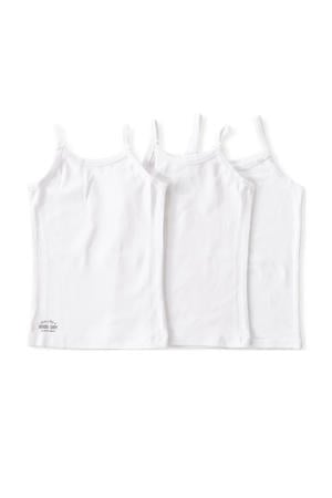 hemd van katoen - wit (set van 3)