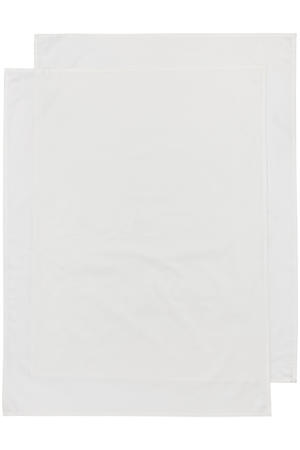 baby wieglaken 75x100 cm - Offwhite (set van 2)