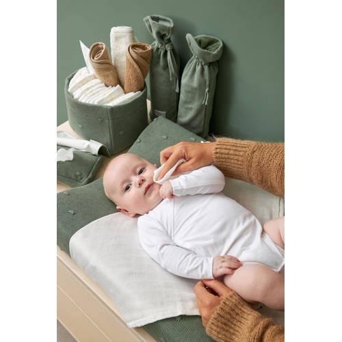 Meyco hydrofiel monddoekje Uni 30x30 cm set van 3 Offwhite Monddoekjes Wit