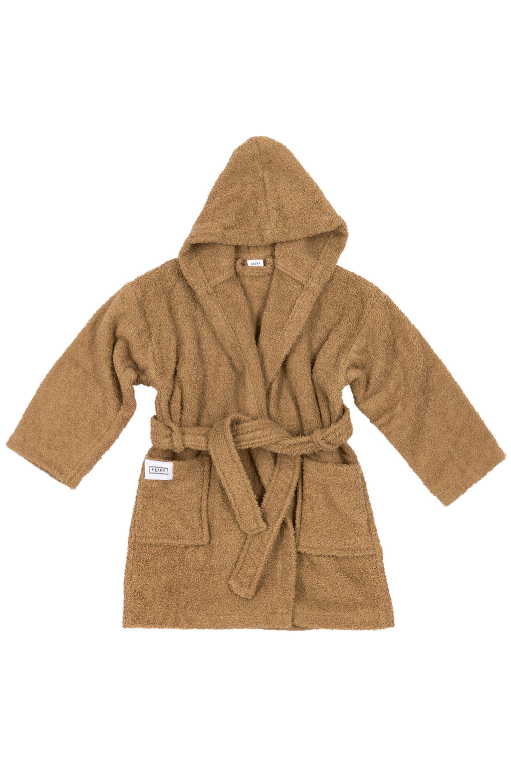 Meyco badstof badjas Basic Toffee