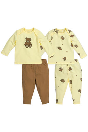 pyjama Teddy Bear - Soft Yellow (set van 2)