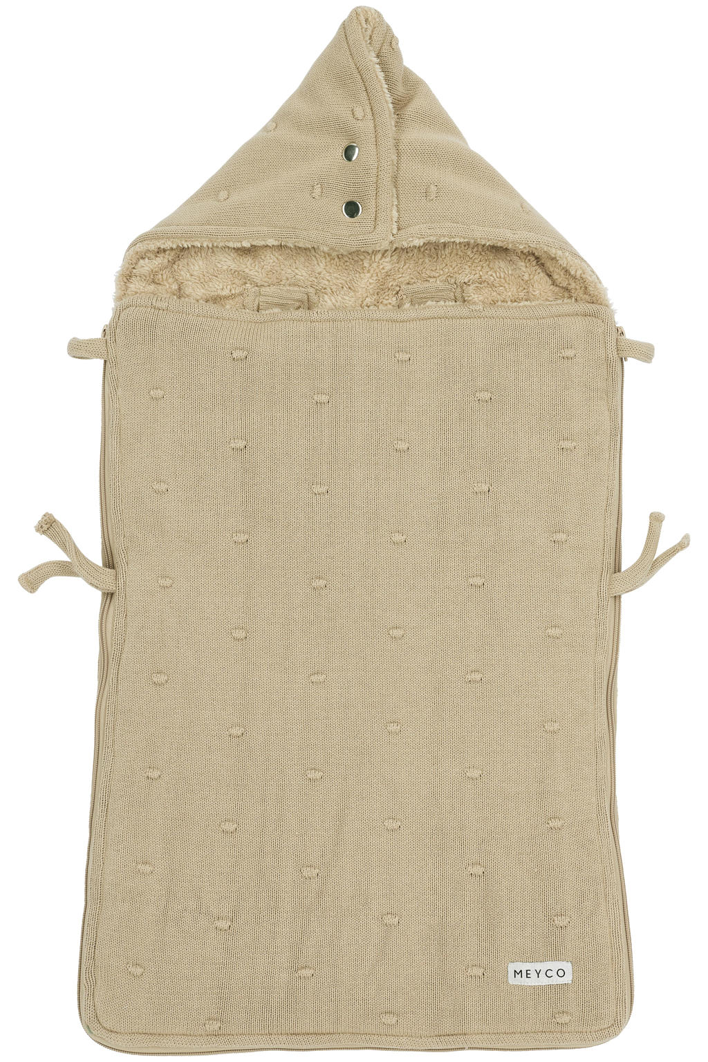 Meyco voetenzak Mini Knots groep 0 3/5 punts Sand