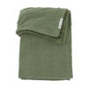 Meyco reversible baby ledikantdeken Mini Knots Teddy 100x150 cm Forest Green