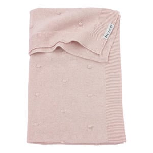 baby ledikantdeken Mini Knots 100x150 cm Soft Pink