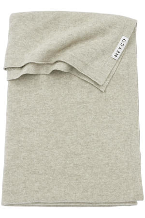 baby ledikantdeken Knit Basic 100x150 cm Sand Melange
