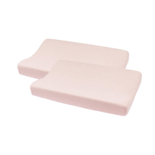 Meyco aankleedkussenhoes Basic Badstof - set van 2 50x70 cm Soft Pink Roze