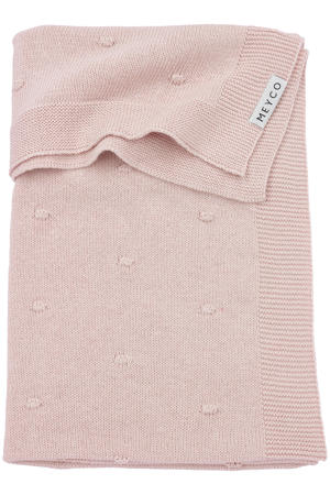 baby wiegdeken Mini Knots 75x100 cm Soft Pink