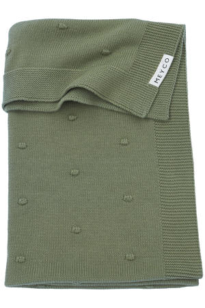 baby wiegdeken Mini Knots 75x100 cm Forest Green