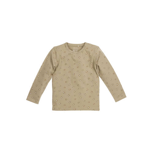 Meyco pyjama Mini Panther set van 2 Offwhite Sand Beige Jongens Meisjes Katoen Ronde hals 50 56