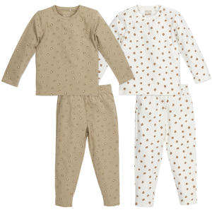   pyjama Mini Panther - set van 2 Offwhite/Sand