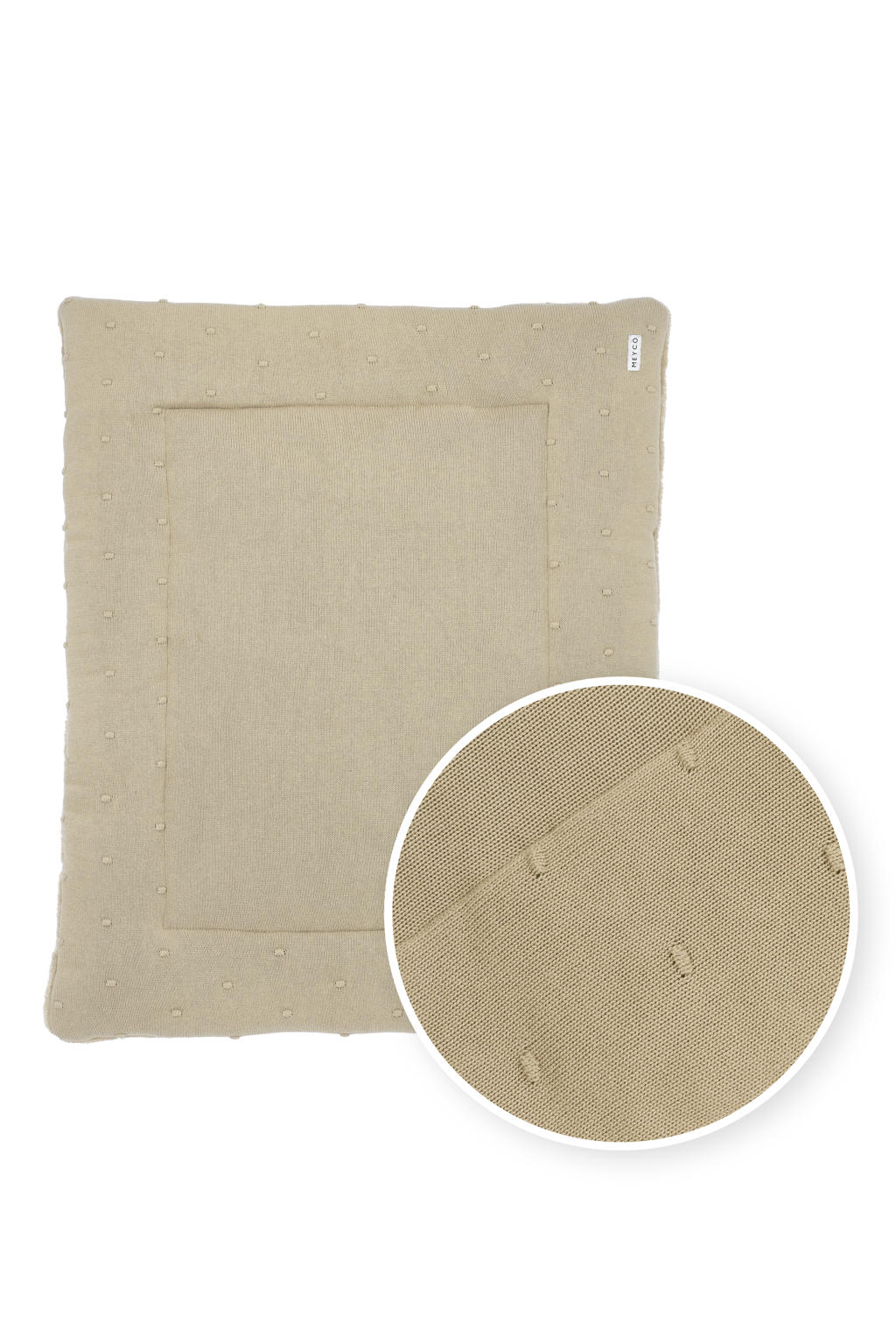 Meyco boxkleed Mini Knots 77x97 cm Sand