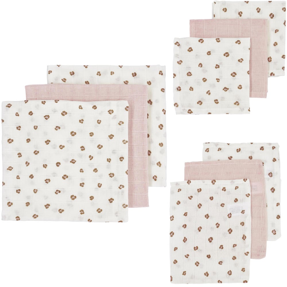 Meyco hydrofiele starterset Mini Panther - Soft Pink (set van 9)