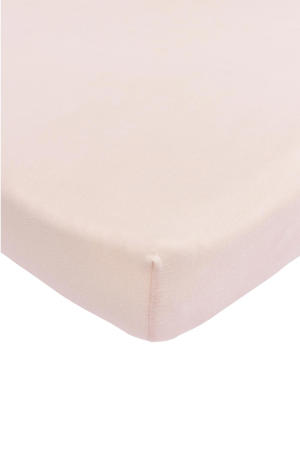 jersey hoeslaken boxmatras 75x95 cm Soft Pink