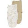 Meyco swaddle inbakerdoek Branches - Sand (set van 2)