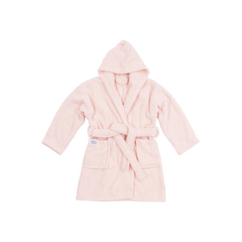 Meyco badstof badjas Basic Soft Pink Roze Jongens/Meisjes Katoen Capuchon