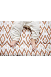 thumbnail: Meyco reversible boxkleed Ikat/Uni 80x100 cm Sand/Toffee