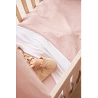 thumbnail: Meyco baby ledikantlaken Bies 100x150 cm Soft Pink