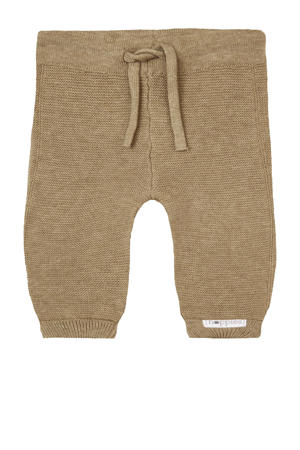 baby regular fit broek Grover van katoen lichtgroen