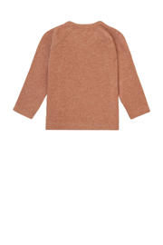 thumbnail: Oudroze jongens en meisjes Noppies baby baby longsleeve Nanyuki van katoen met effen, lange mouwen, V-hals en drukknoopsluiting