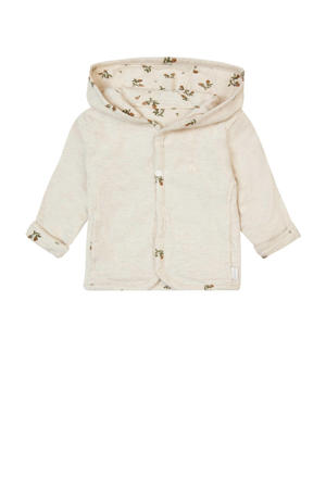 Niederau reversible vest ecru/groen/bruin