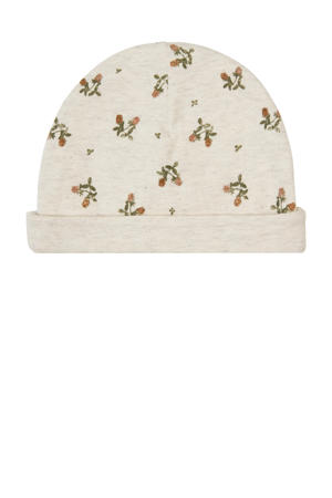 Nebra muts ecru/groen/bruin