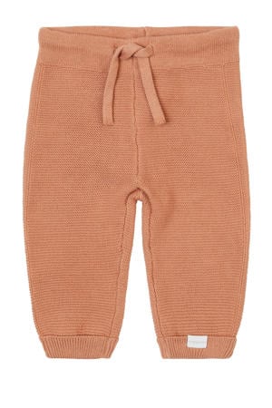 baby regular fit broek Grover van katoen oudroze