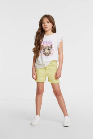 denim short lime