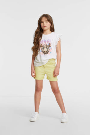 denim short lime