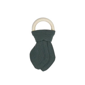 houten bijtring Dark Green