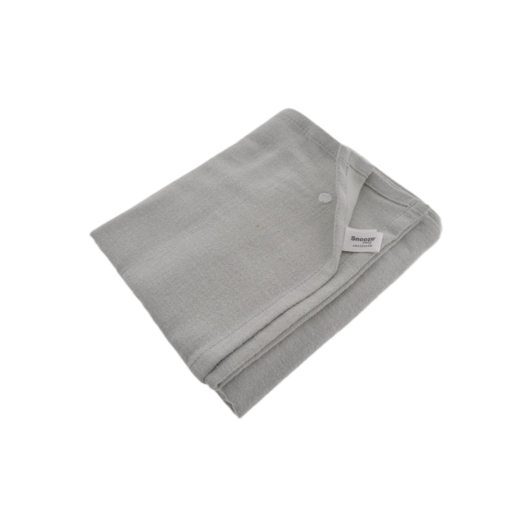 Snoozebaby flanellen swaddle 80x80 cm Mystic Mint