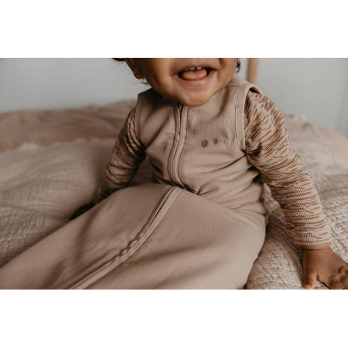 Snoozebaby pyjama Desert Sand Beige Jongens Meisjes Biologisch katoen Ronde hals 74 80