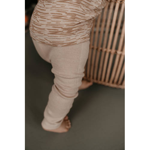 Snoozebaby pyjama Desert Sand Beige Katoen Ronde hals All over print 74 80