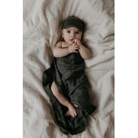 thumbnail: Snoozebaby hydrofiele swaddle 80x80 cm Dark Green