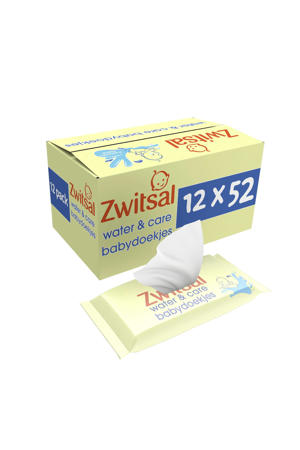 Water & Care billendoekjes - 12 x 52 stuks