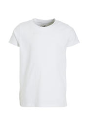 thumbnail: Witte meisjes anytime basic T-shirt van katoen met korte mouwen en ronde hals