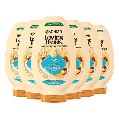Garnier Loving Blends Rijke Argan conditioner voor zeer droog haar - 6 x 250 ml - voordeelverpakking