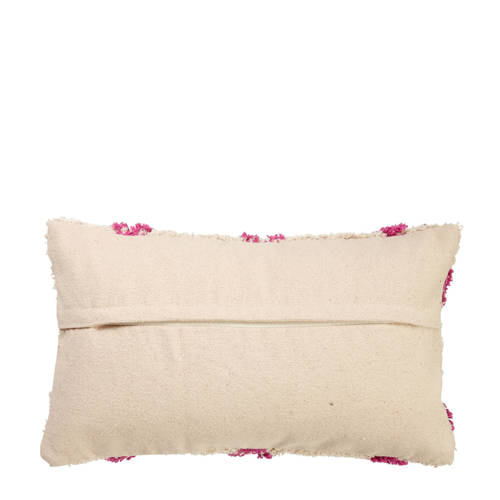Wehkamp Home sierkussenhoes Liskeard (30x50 cm) Roze Ruit