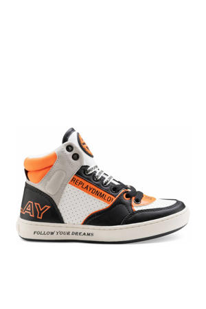 COBRA MID  sneakers zwart/wit/oranje