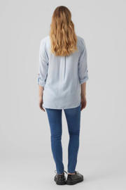 thumbnail: VERO MODA MATERNITY gestreepte zwangerschapsblouse VMMBUMPY lichtblauw