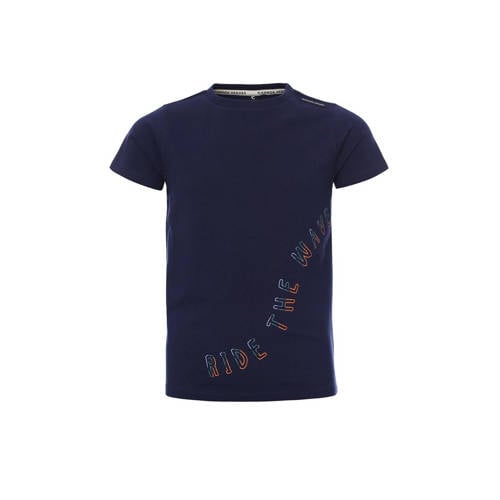 COMMON HEROES T-shirt met tekst donkerblauw Jongens Stretchkatoen Ronde hals