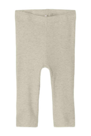 baby gemêleerde skinny broek NBNKAB ecru melange