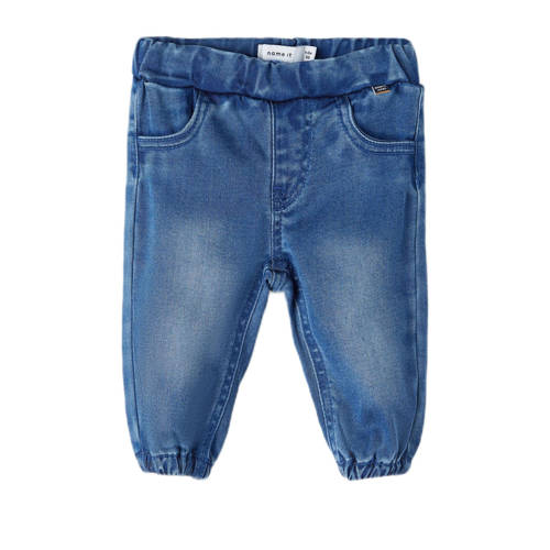 NAME IT BABY baby regular fit jeans NBNBERLIN medium blue denim Blauw Jongens Lyocell (duurzaam materiaal) - 56