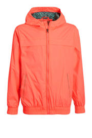 thumbnail: Roze meisjes Orange Stars zomerjas Marie van polyester met effen, lange mouwen, capuchon en ritssluiting