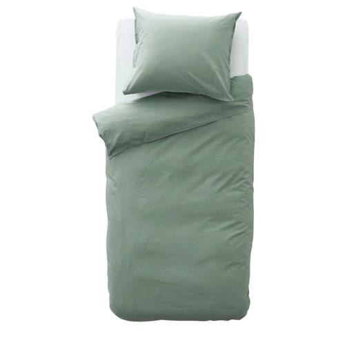Wehkamp Home katoenen dekbedovertrek peuter (120x150 cm) Groen