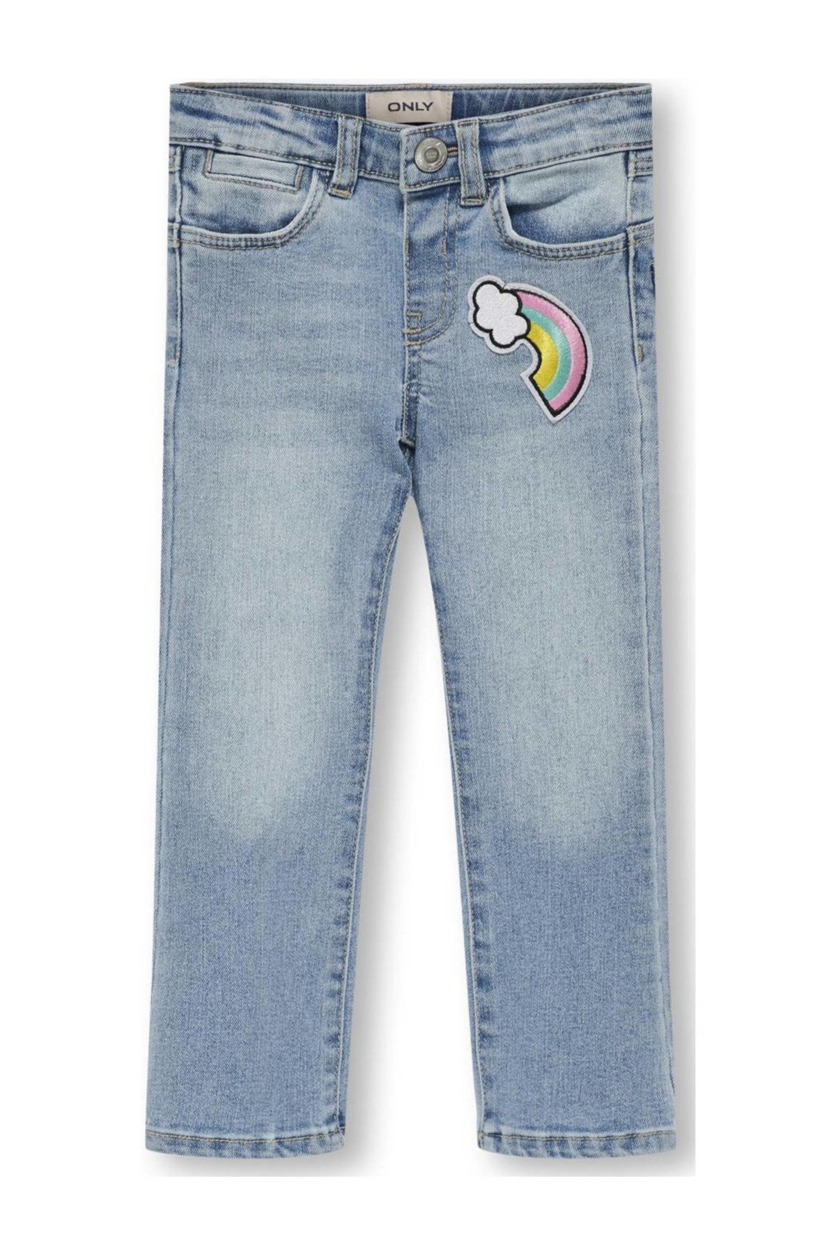 KIDS ONLY MINI flared jeans KMGCHARLIE light blue bleached denim